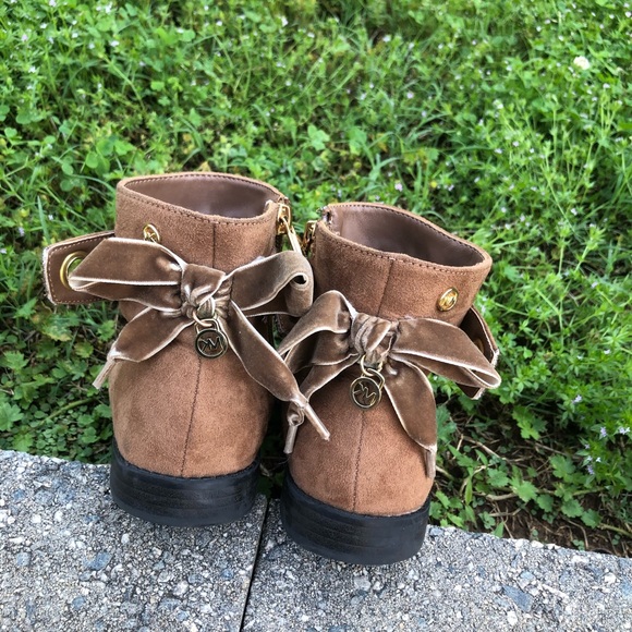 GIRL MICHAEL KORS Brown BOOTIES BOOTS SHOES Sz 3